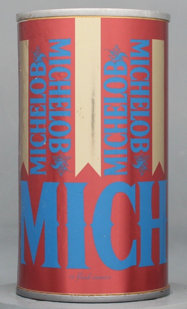 Michelob Beer 12 Oz Tab Top Can