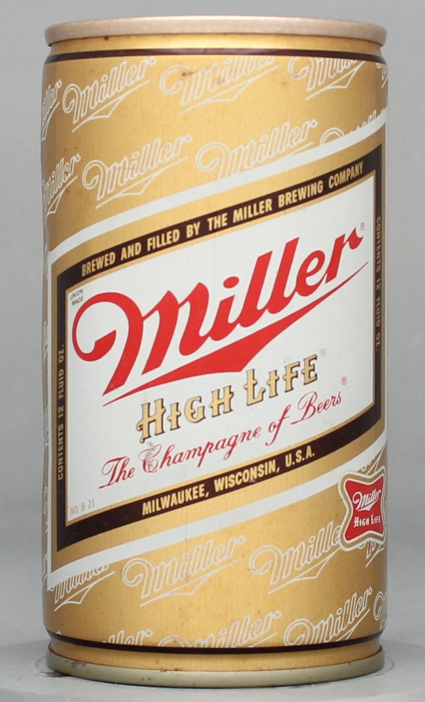 Miller High Life Beer Test Can