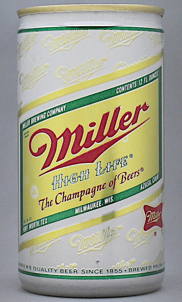 Miller High Life Beer Test Can