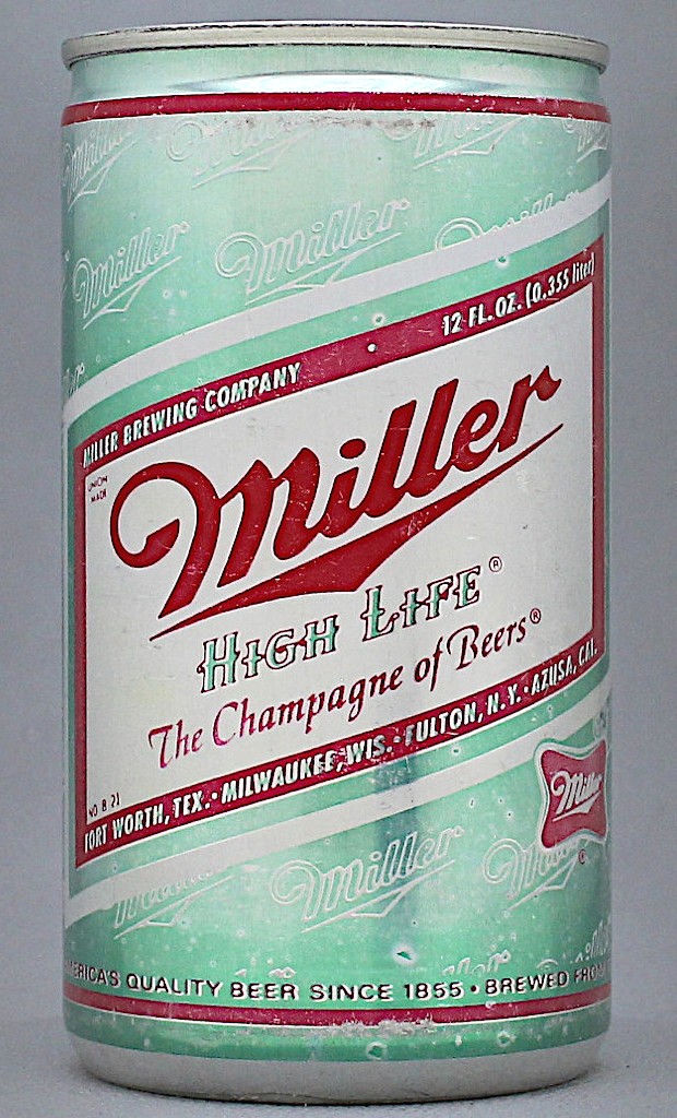 Miller High Life Beer Test Can