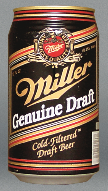 Miller Genuine Draft Beer Test Can