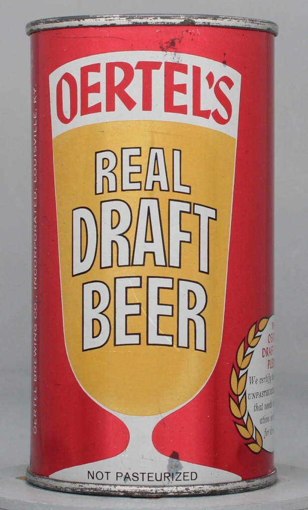 Oertel's Real Draft 12 Oz Flat Top Can