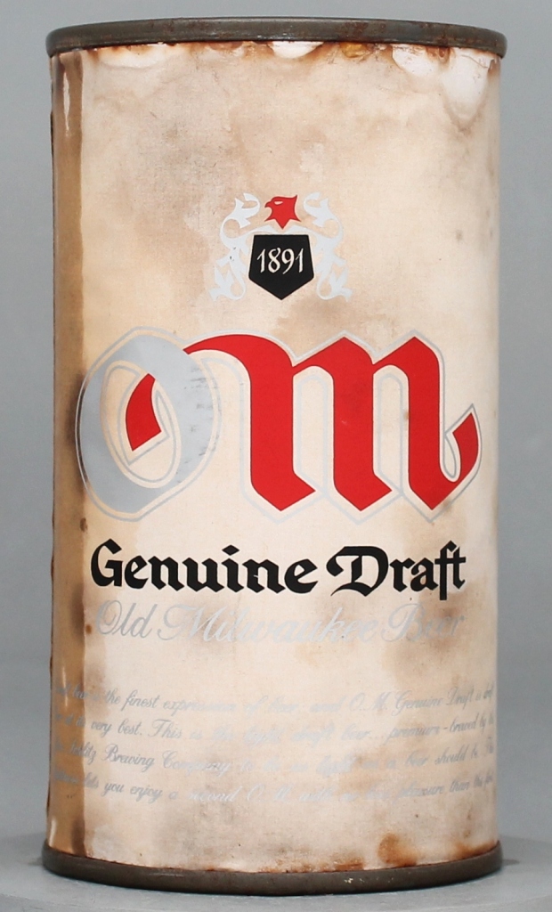 Old Milwaukee Genuine Draft Test Can