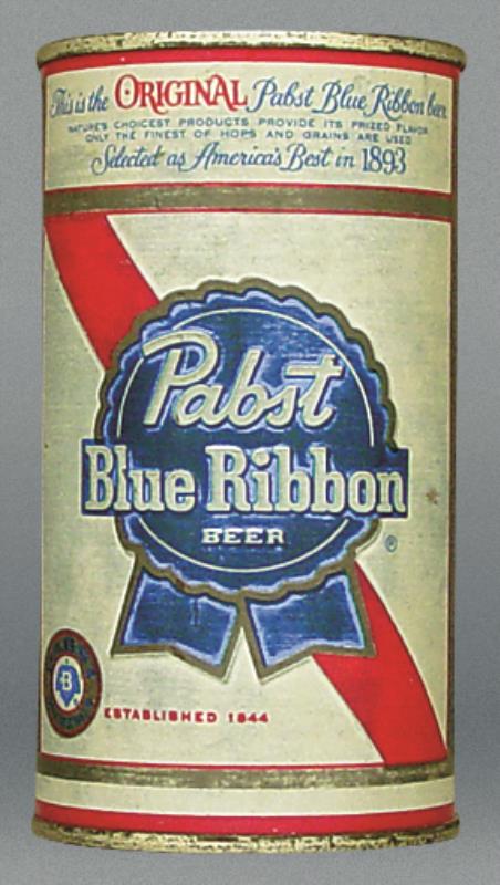 Pabst Blue Ribbon Beer Test Can
