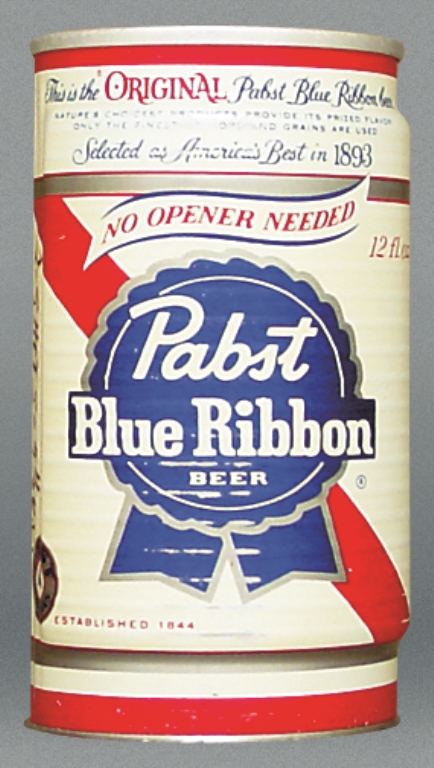 Pabst Blue Ribbon Beer Test Can