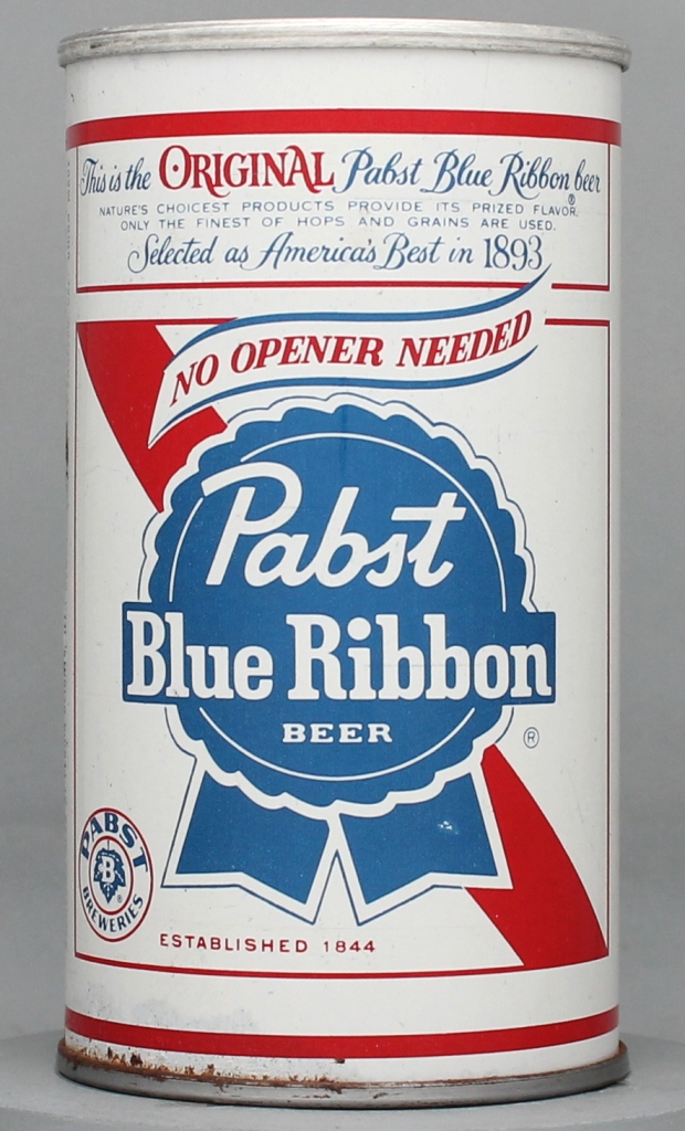 Pabst Blue Ribbon Beer Test Can