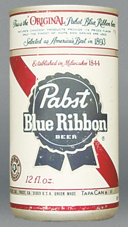 Pabst Blue Ribbon Beer Test Can