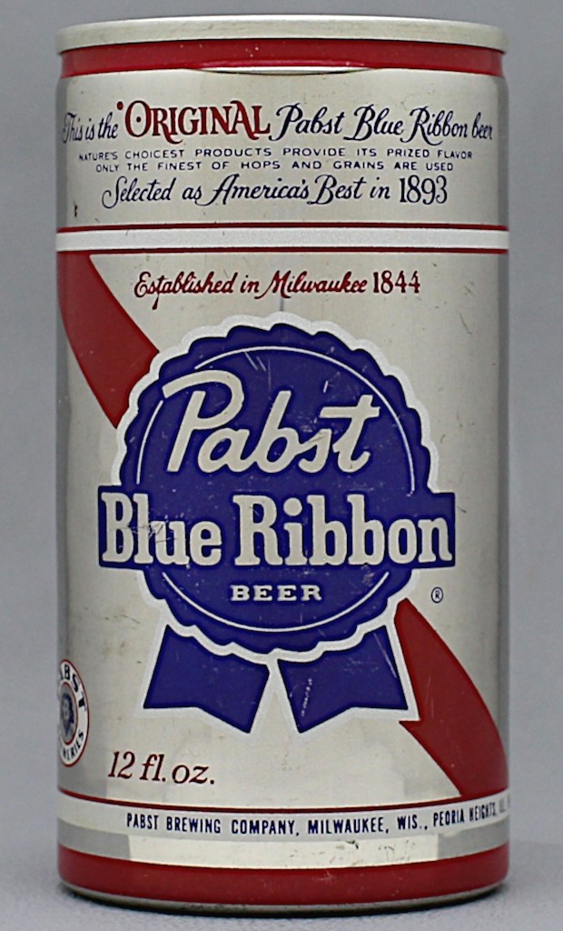 Pabst Blue Ribbon Beer Test Can