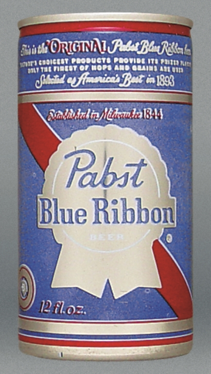 Pabst Blue Ribbon Beer Test Can