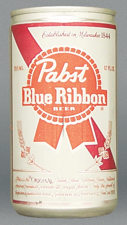 Pabst Blue Ribbon Beer Test Can