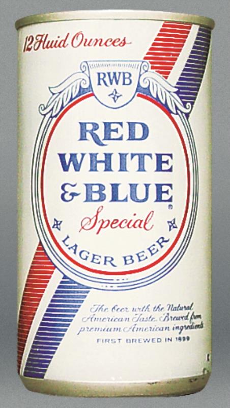 Red White & Blue Special Lager Beer Test Can