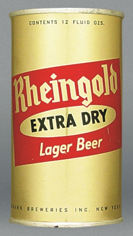 Rheingold Extra Dry Lager Beer Test Can