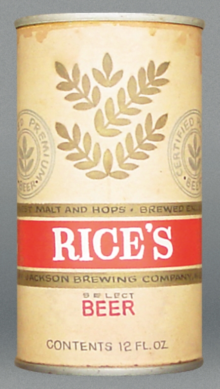 Rice's Select Beer Test Can