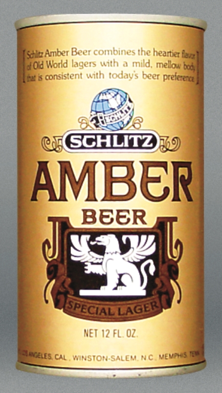 Schlitz Amber Beer Test Can