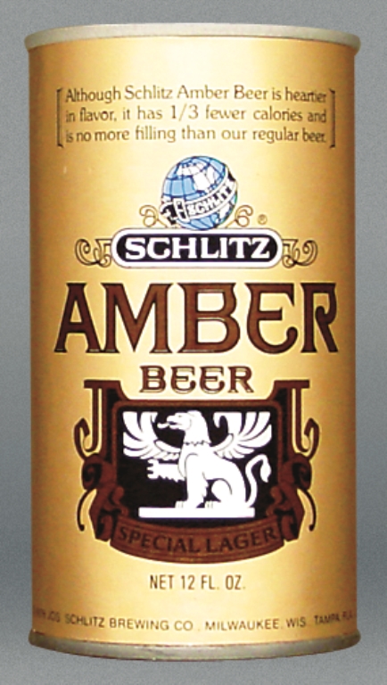 Schlitz Amber Beer Test Can