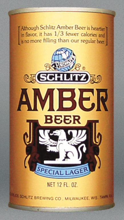 Schlitz Amber Beer Test Can