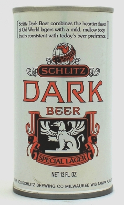 Schlitz Dark Beer Test Can