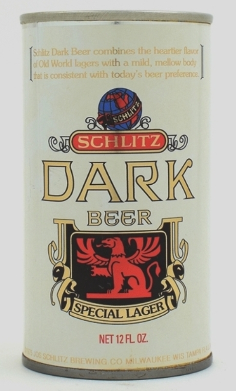 Schlitz Dark Beer Test Can