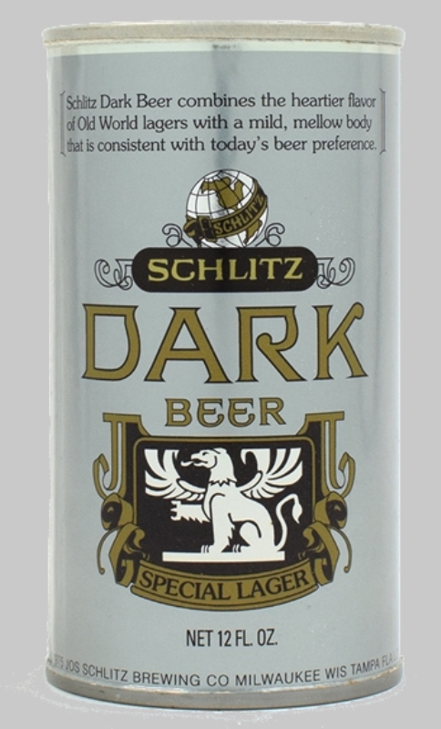 Schlitz Dark Beer Test Can