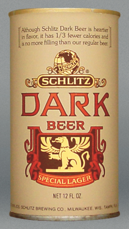 Schlitz Dark Beer Test Can