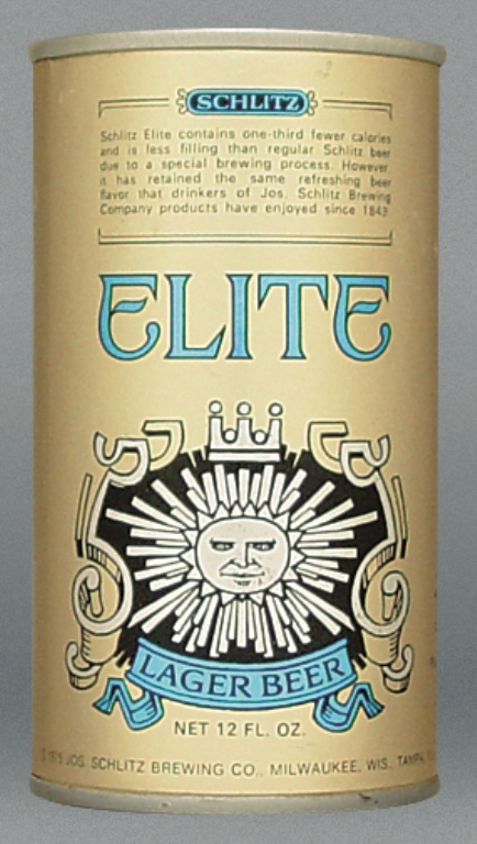 Schlitz Elite Lager Beer Test Can
