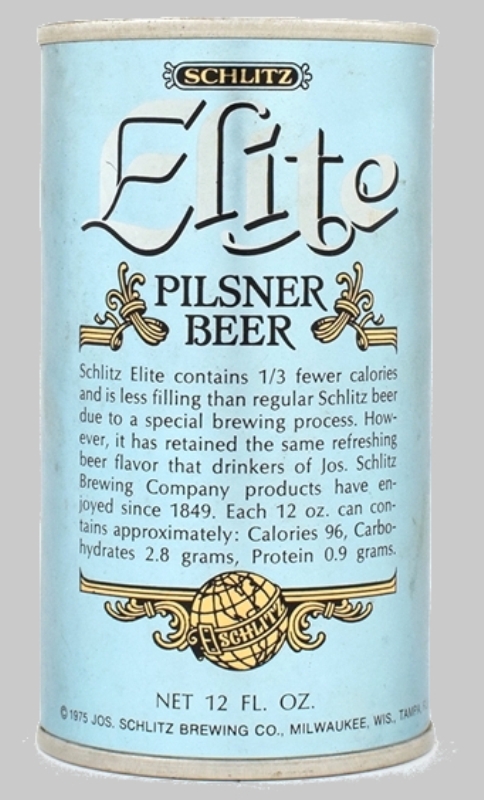 Schlitz Elite Pilsner Beer Test Can