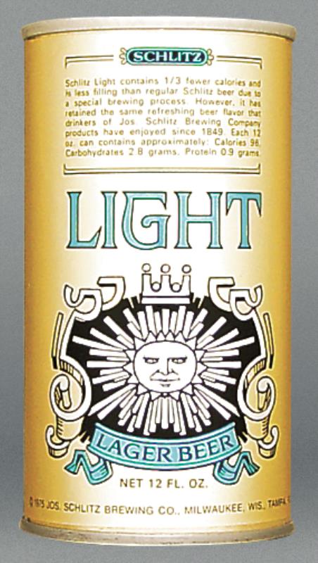 Schlitz Light Lager Beer Test Can