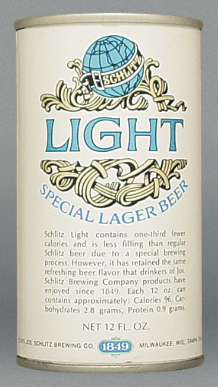 Schlitz Light Special Lager Beer Test Can