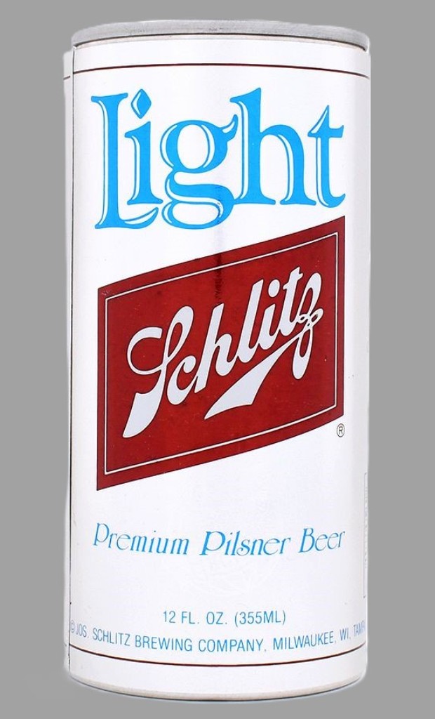 Schlitz Light Premium Pilsner Beer 12 Oz Tab Top Can