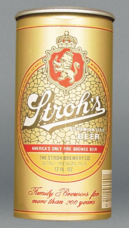 Stroh's Bohemian Style Beer Test Can