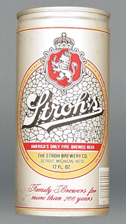 Stroh's Bohemian Style Beer Test Can