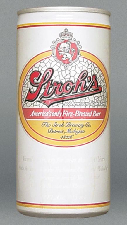 Stroh's Bohemian Style Beer Test Can
