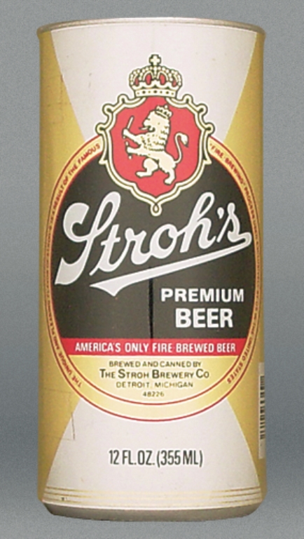 Stroh's Premium Beer Test Can