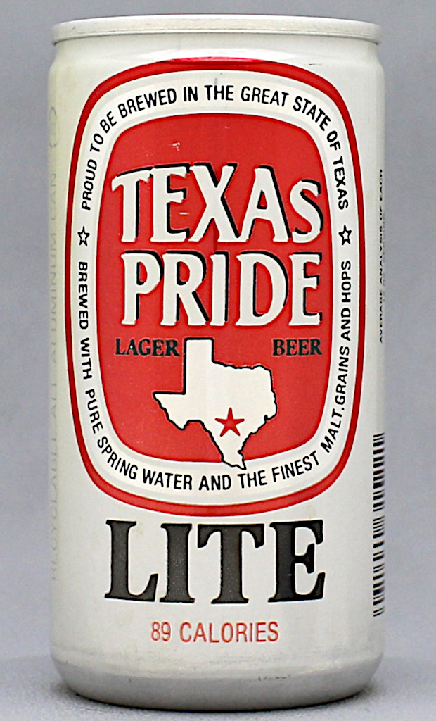 Texas Pride Lager Beer Test Can