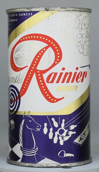 Rainier Beer Flat Top Can