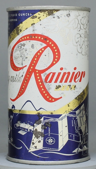 Rainier Beer Flat Top Can
