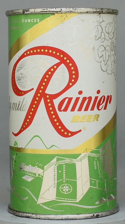 Rainier Beer Flat Top Can