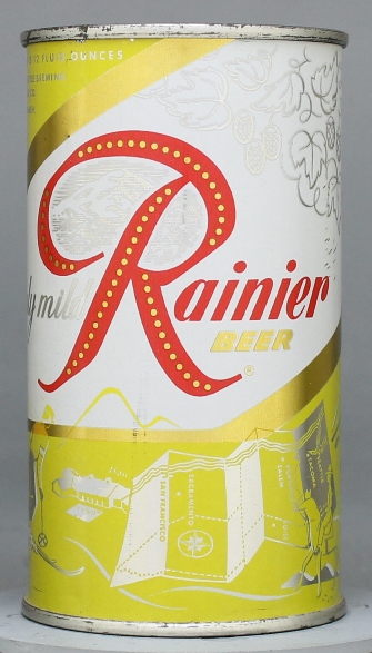 Rainier Beer Flat Top Can
