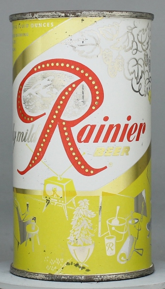 Rainier Beer Flat Top Can