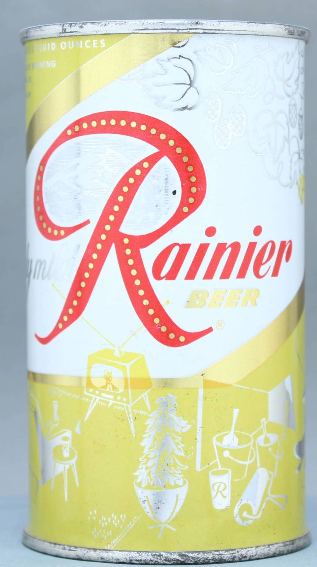 Rainier Beer Flat Top Can