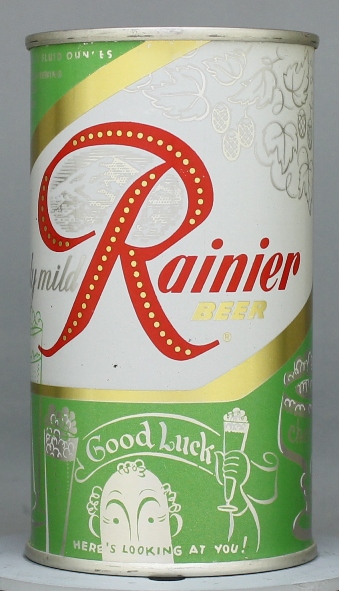 Rainier Beer Flat Top Can