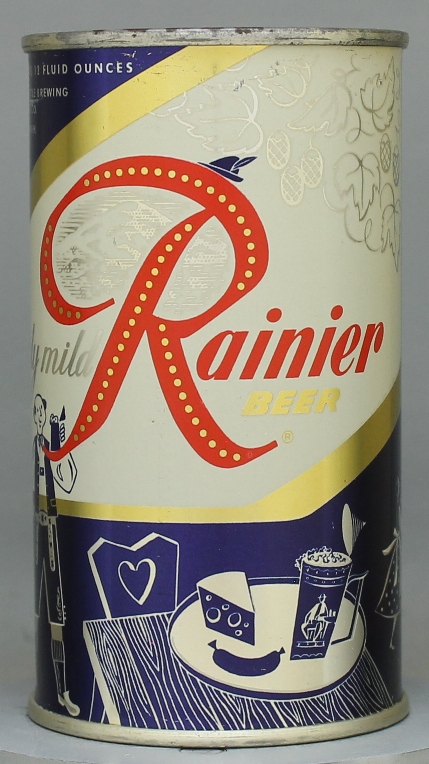 Rainier Beer Flat Top Can
