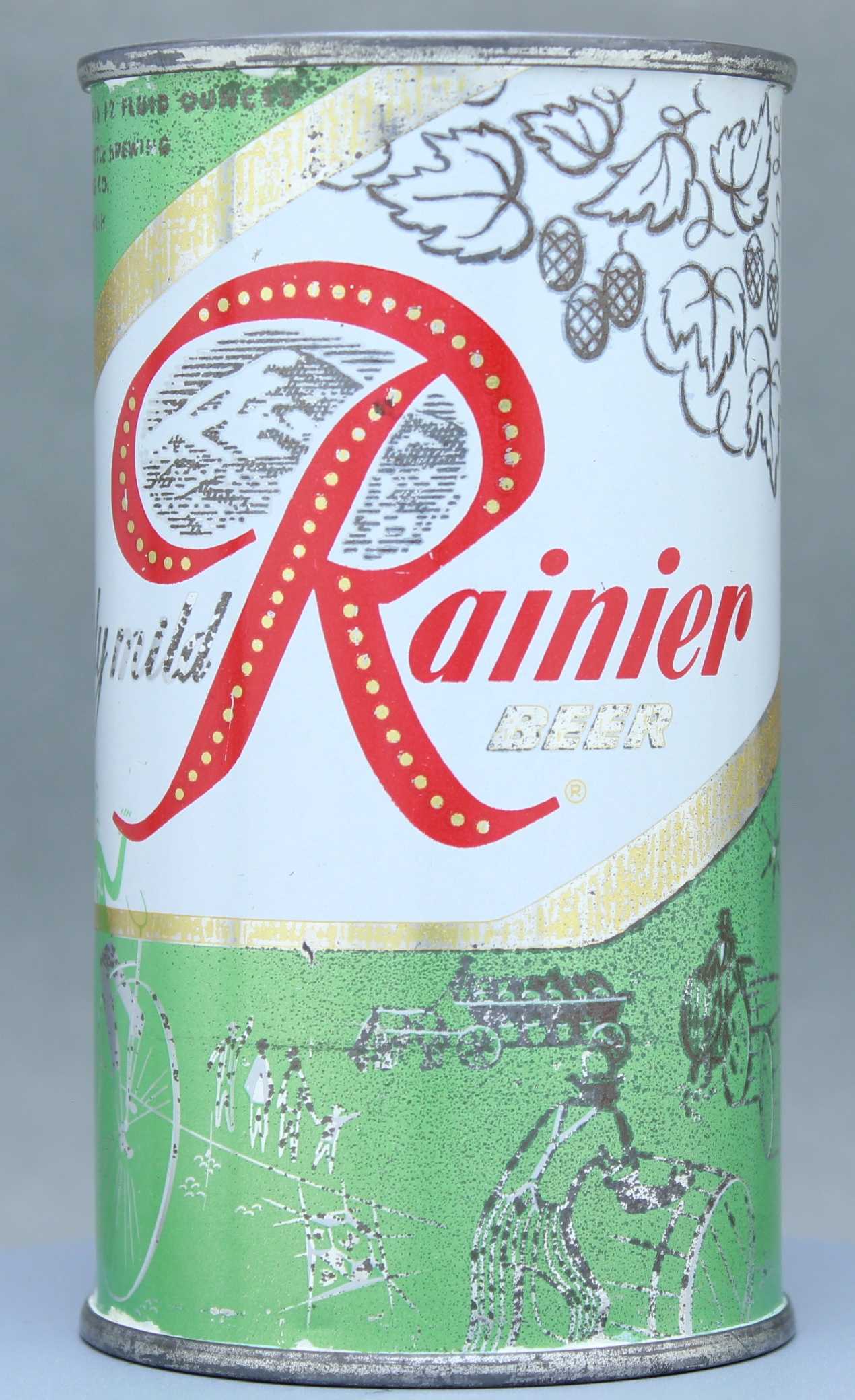 Rainier Beer Flat Top Can