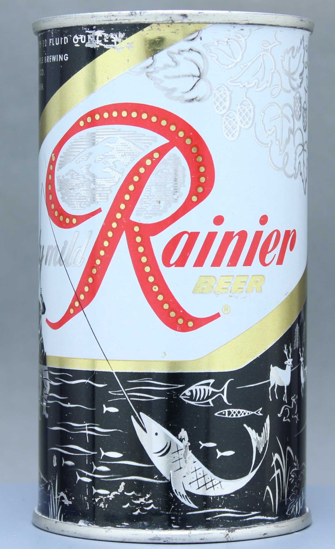 Rainier Beer Flat Top Can