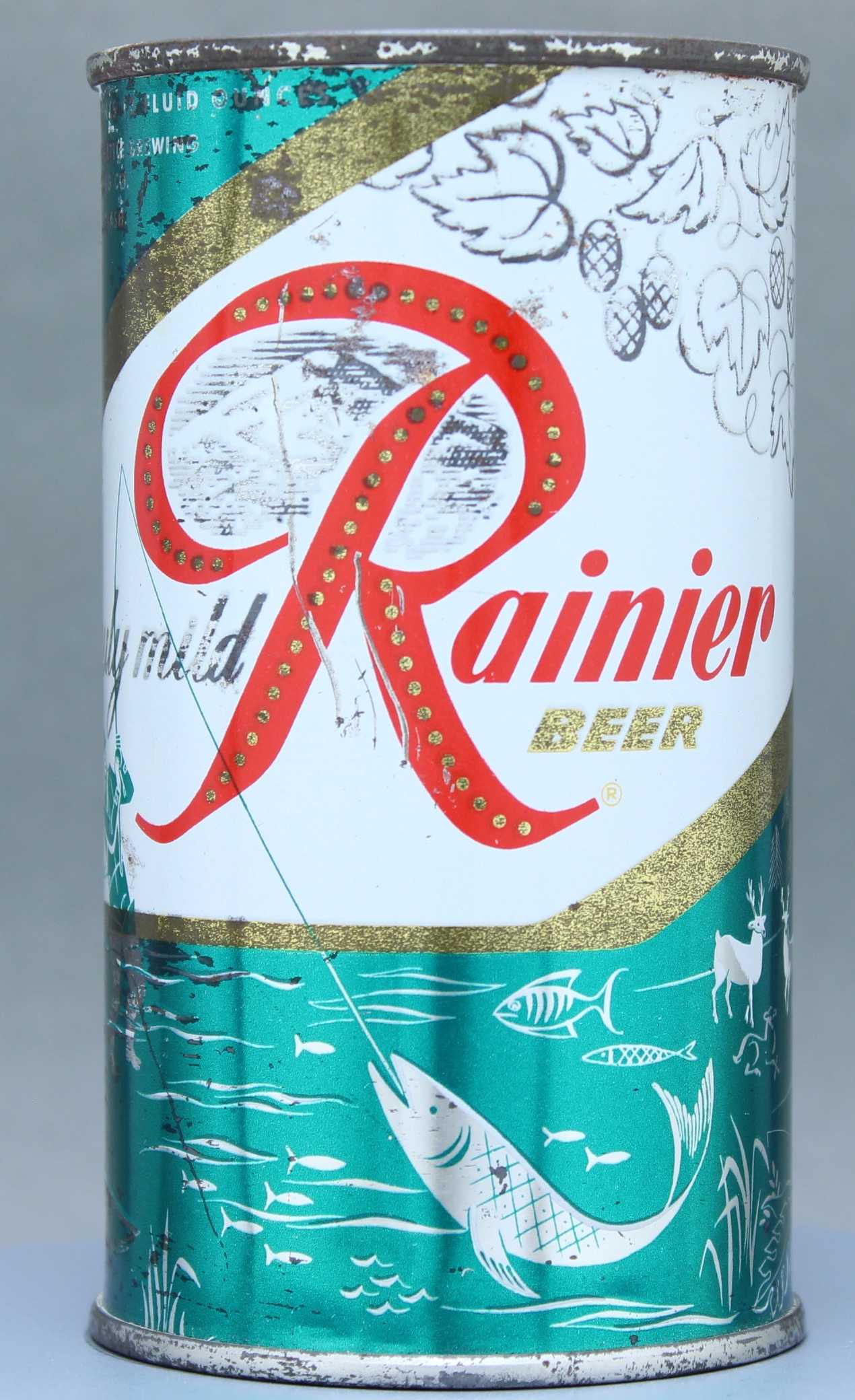 Rainier Beer Flat Top Can