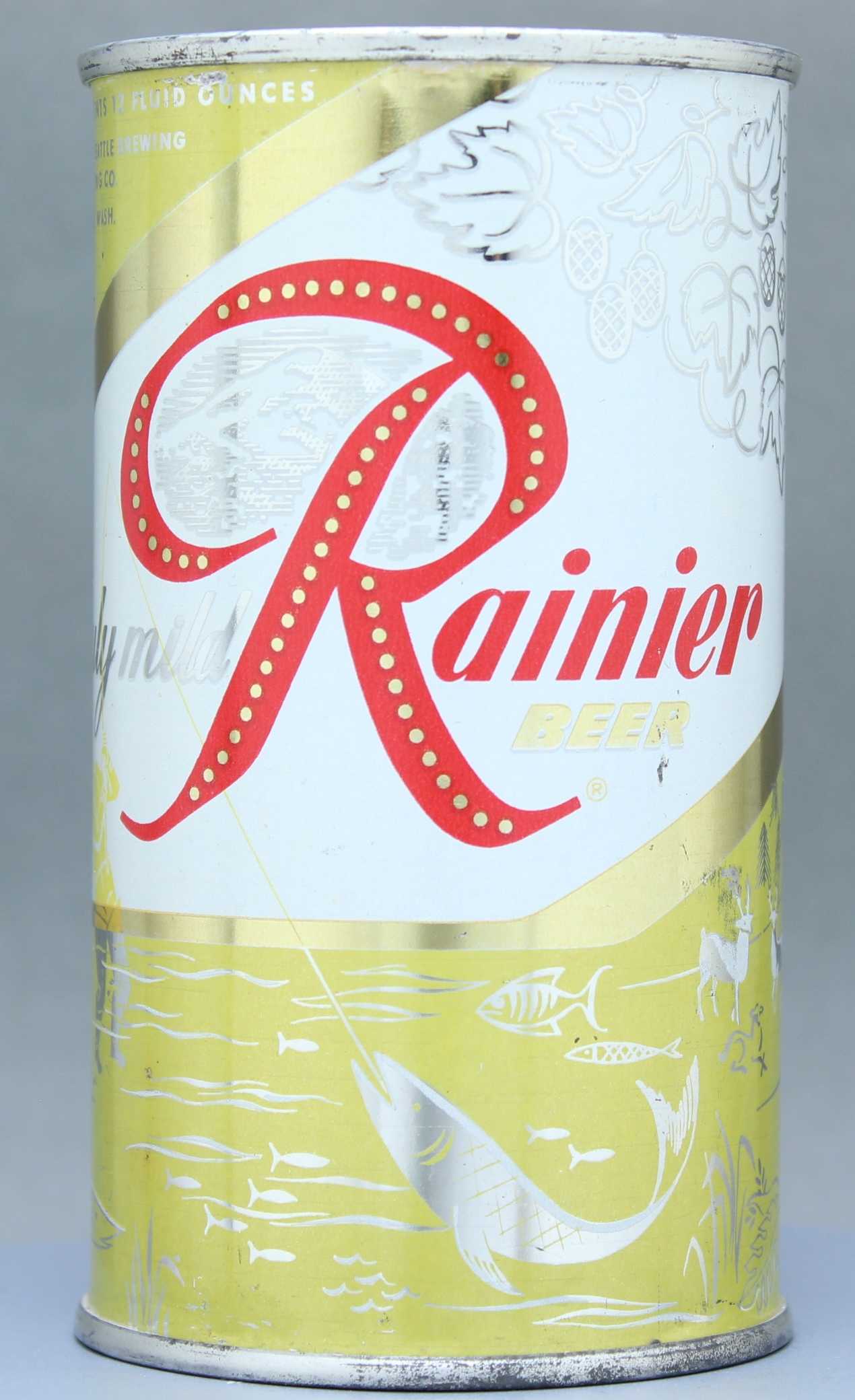 Rainier Beer Flat Top Can