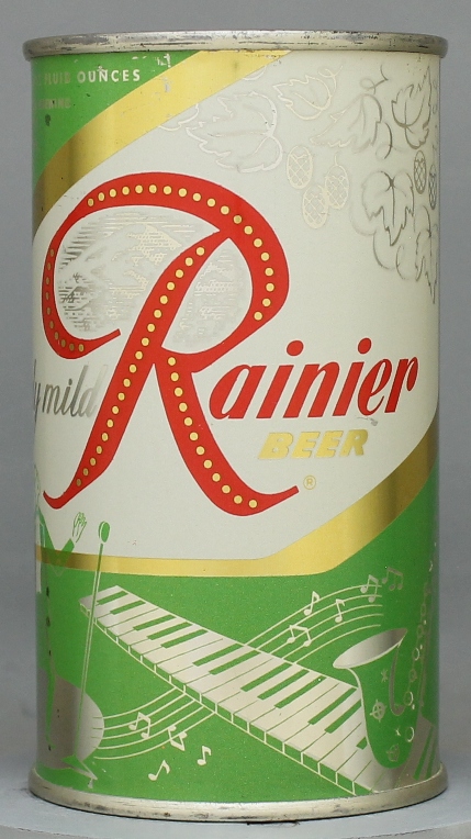 Rainier Beer Flat Top Can