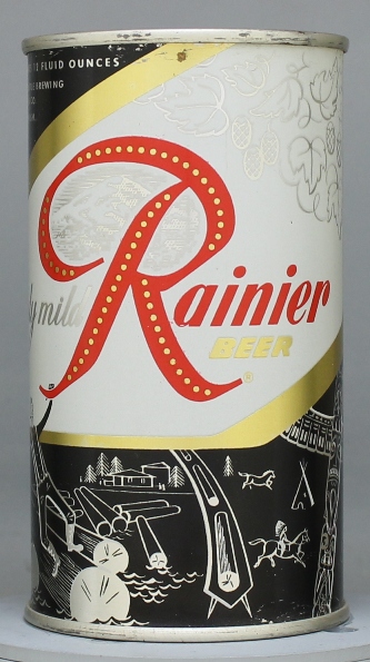 Rainier Beer Flat Top Can
