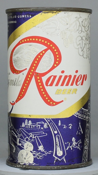 Rainier Beer Flat Top Can