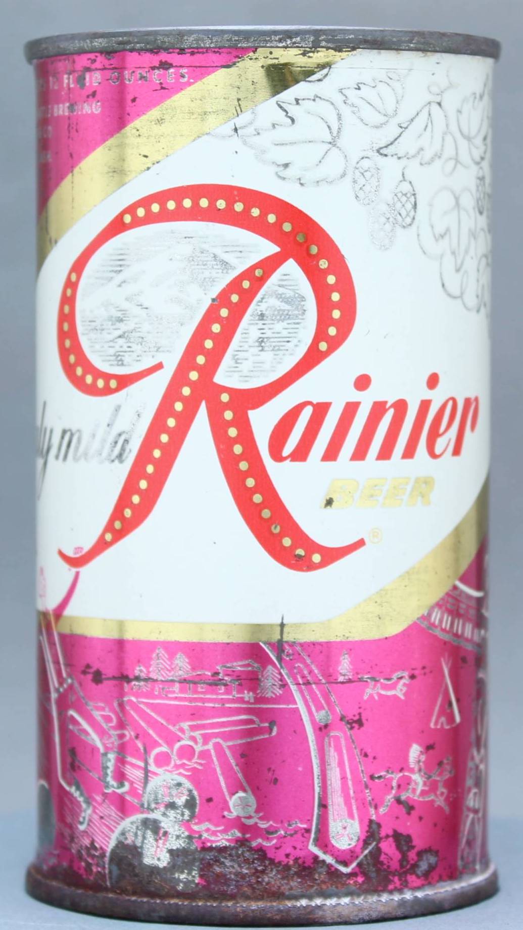Rainier Beer Flat Top Can